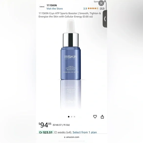 111 skin cyro atp sports booster 20ml/0.68fl